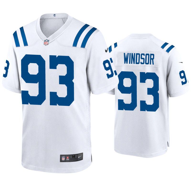 Men Indianapolis Colts #93 Rob Windsor Nike White Game NFL Jersey